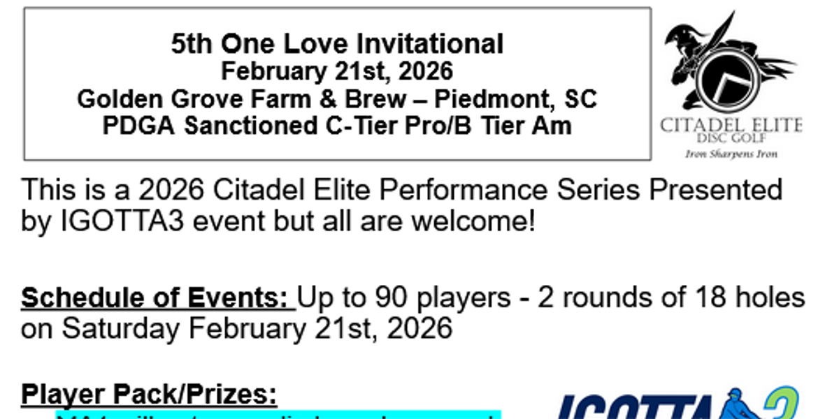 5th One Love Invitational