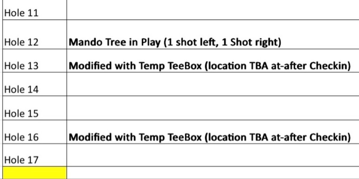 Midweek Glow- Putter Only - ACE RACE🦃🥏 6:55pm Checkin/7:30pm start