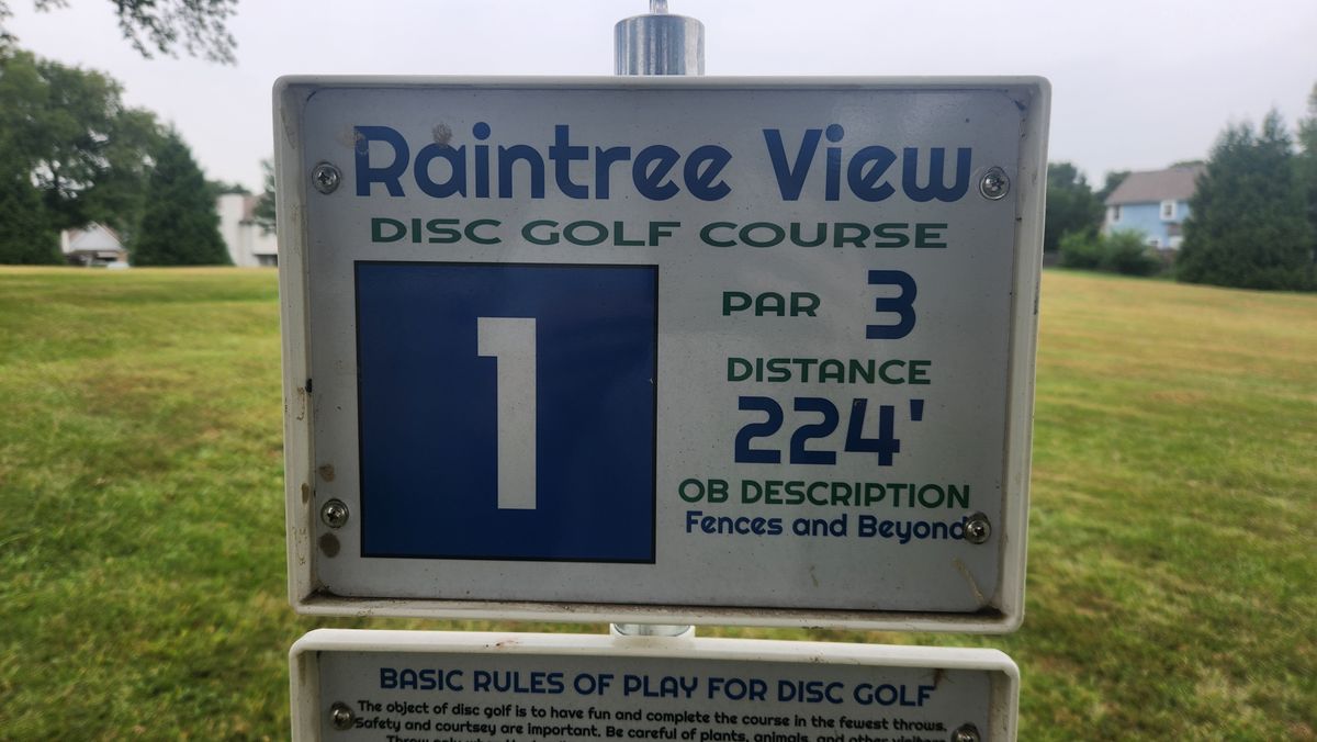 Hole 1 Tee Sign