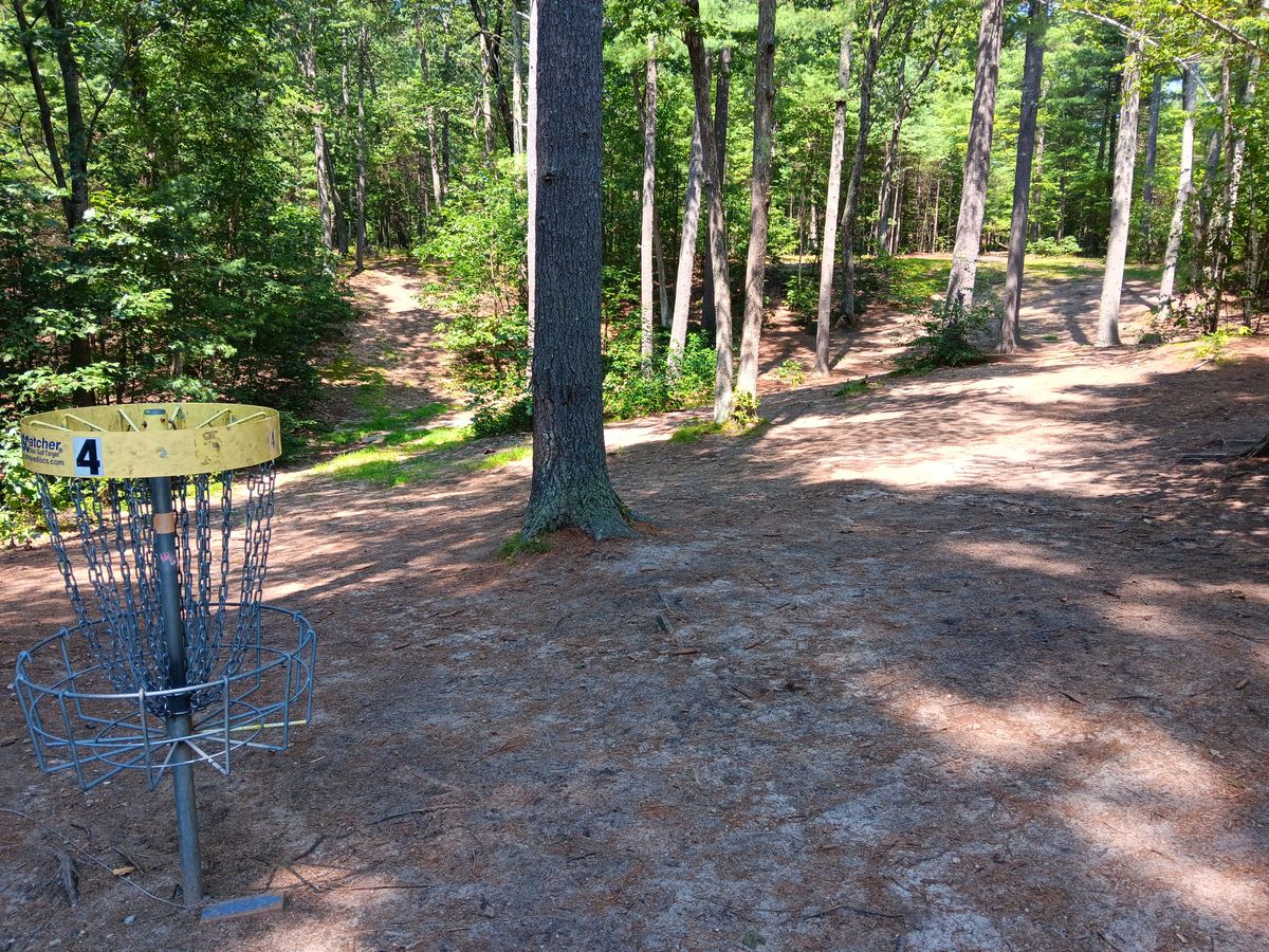 Hole 4, watch out for rolls down the hill