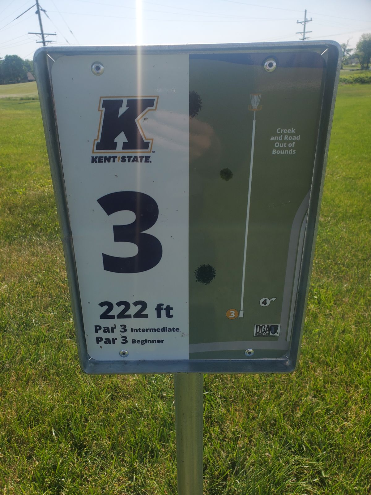 Hole 3 sign