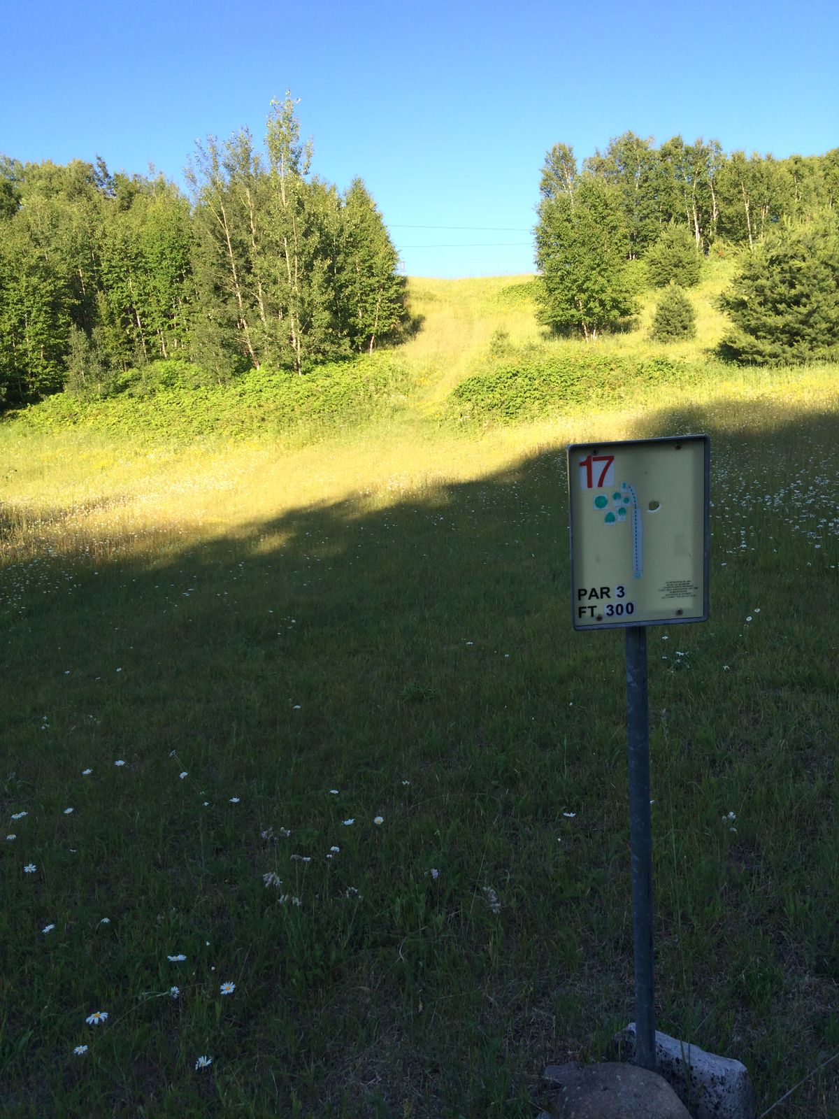 Hole 17. Top of hill