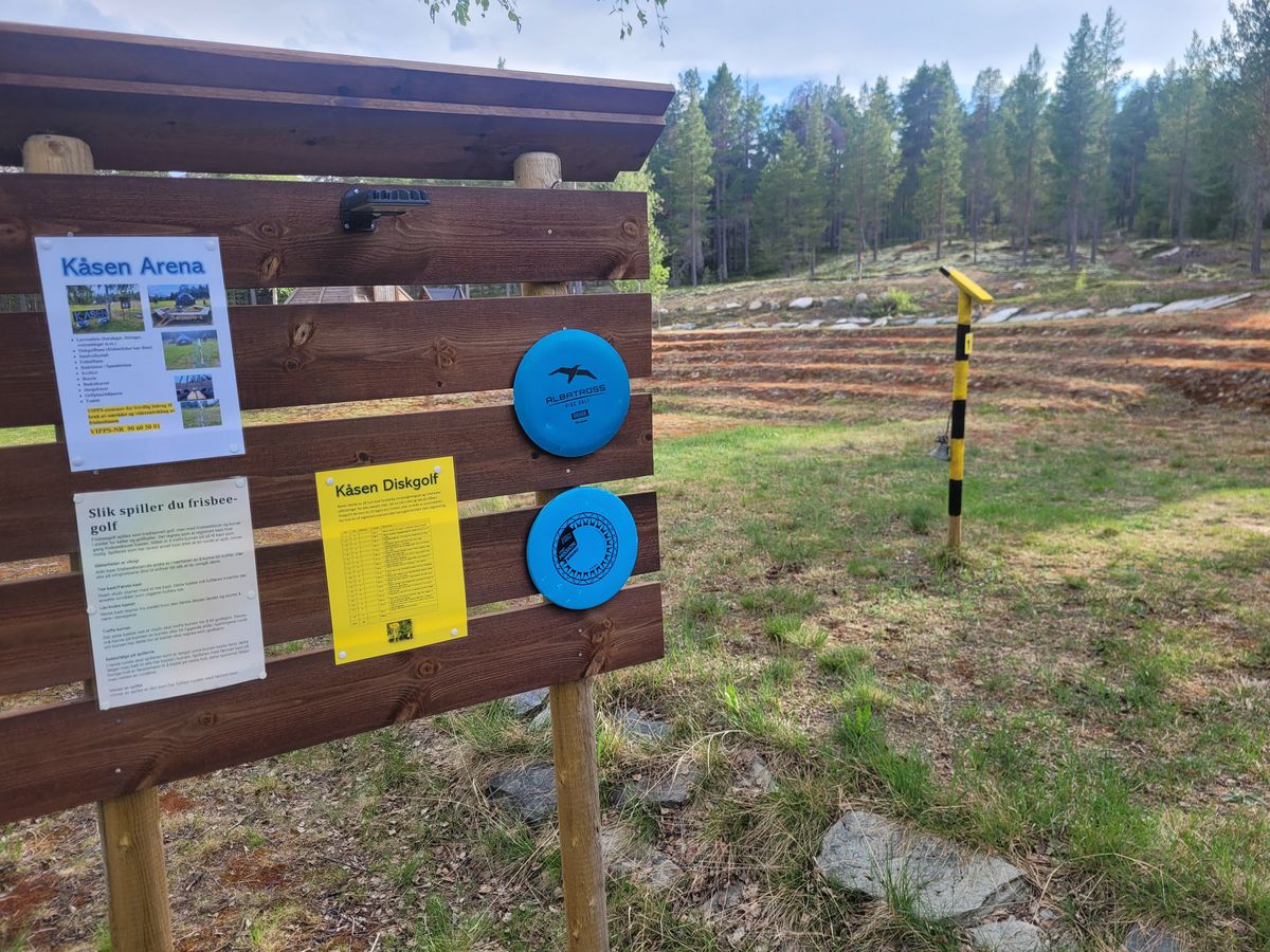 Løypa starter ved infotavla