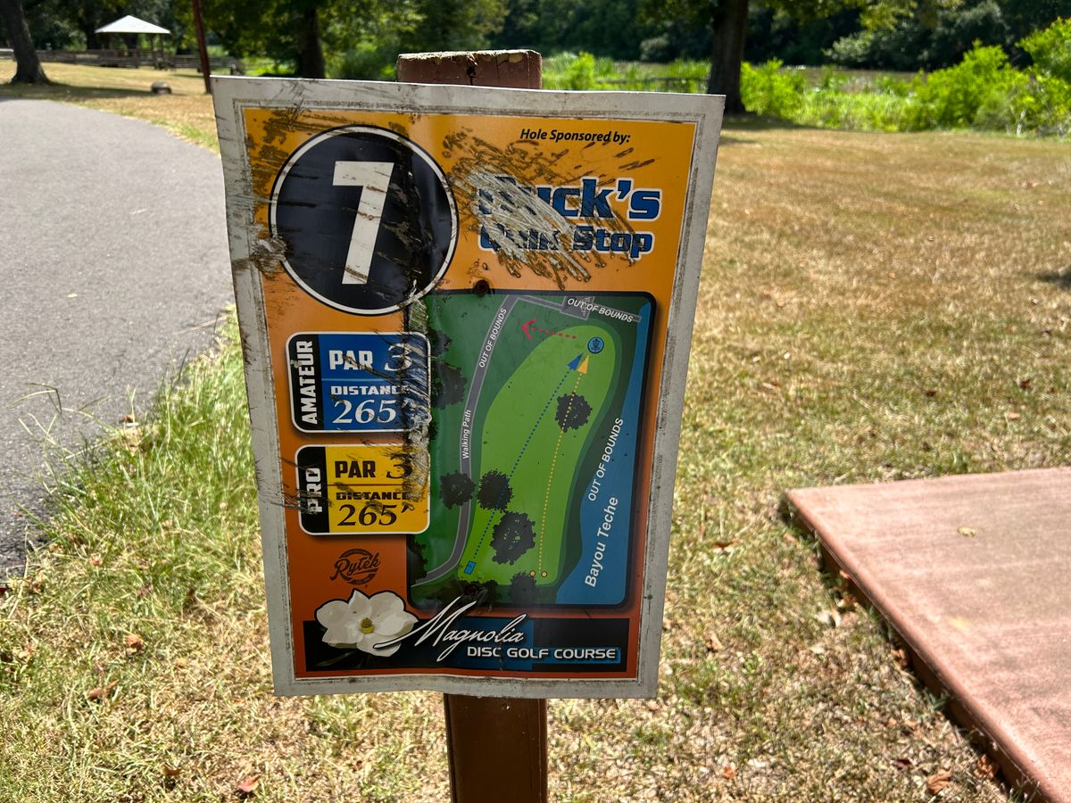 Hole 7 Tee Sign