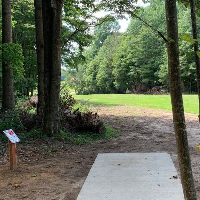 Hole 2 tee.
