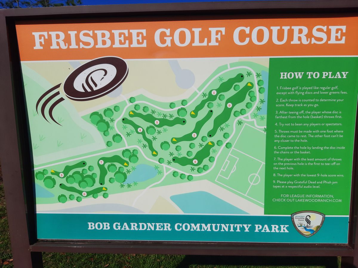 Never a good sign, when it says Frisbee golf. Lol