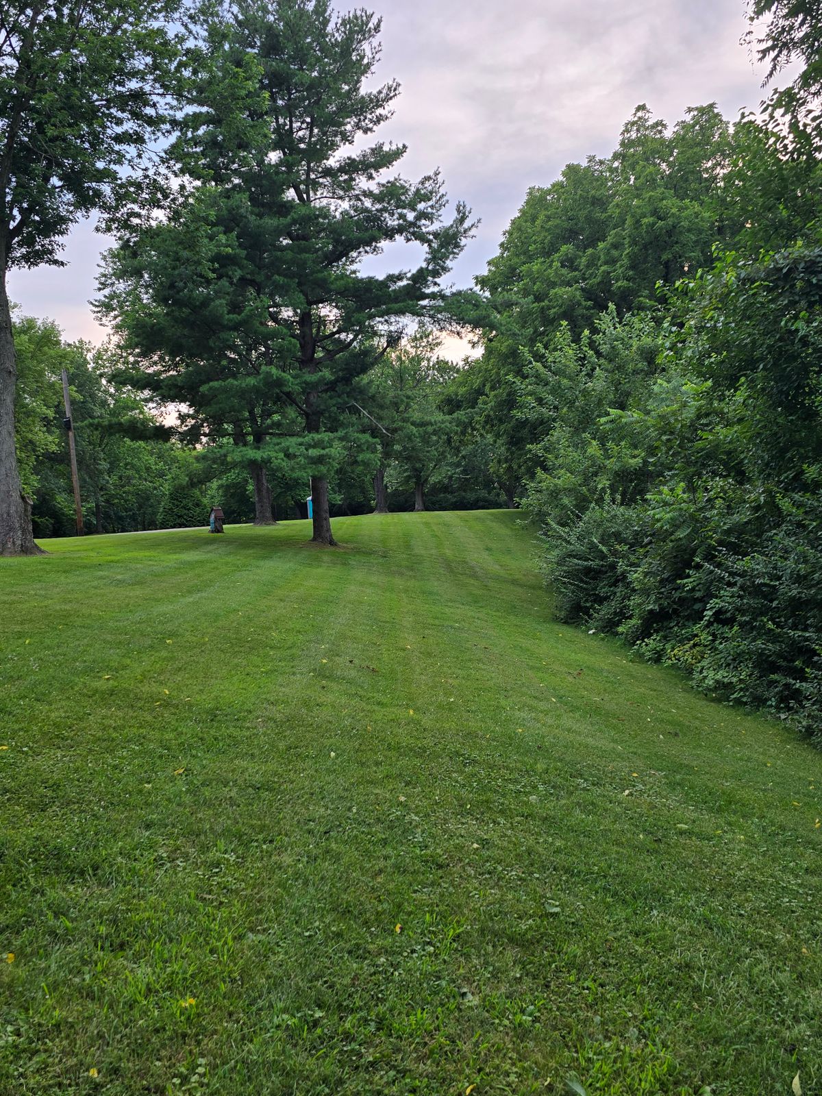 Hole 17 looking down the fairway towards  the pin