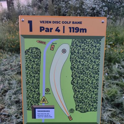 Vejen Disc Golf Bane Hul 1