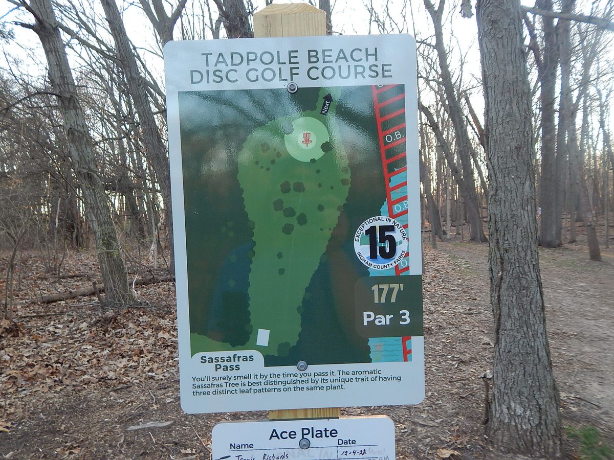 Hole 15 sign