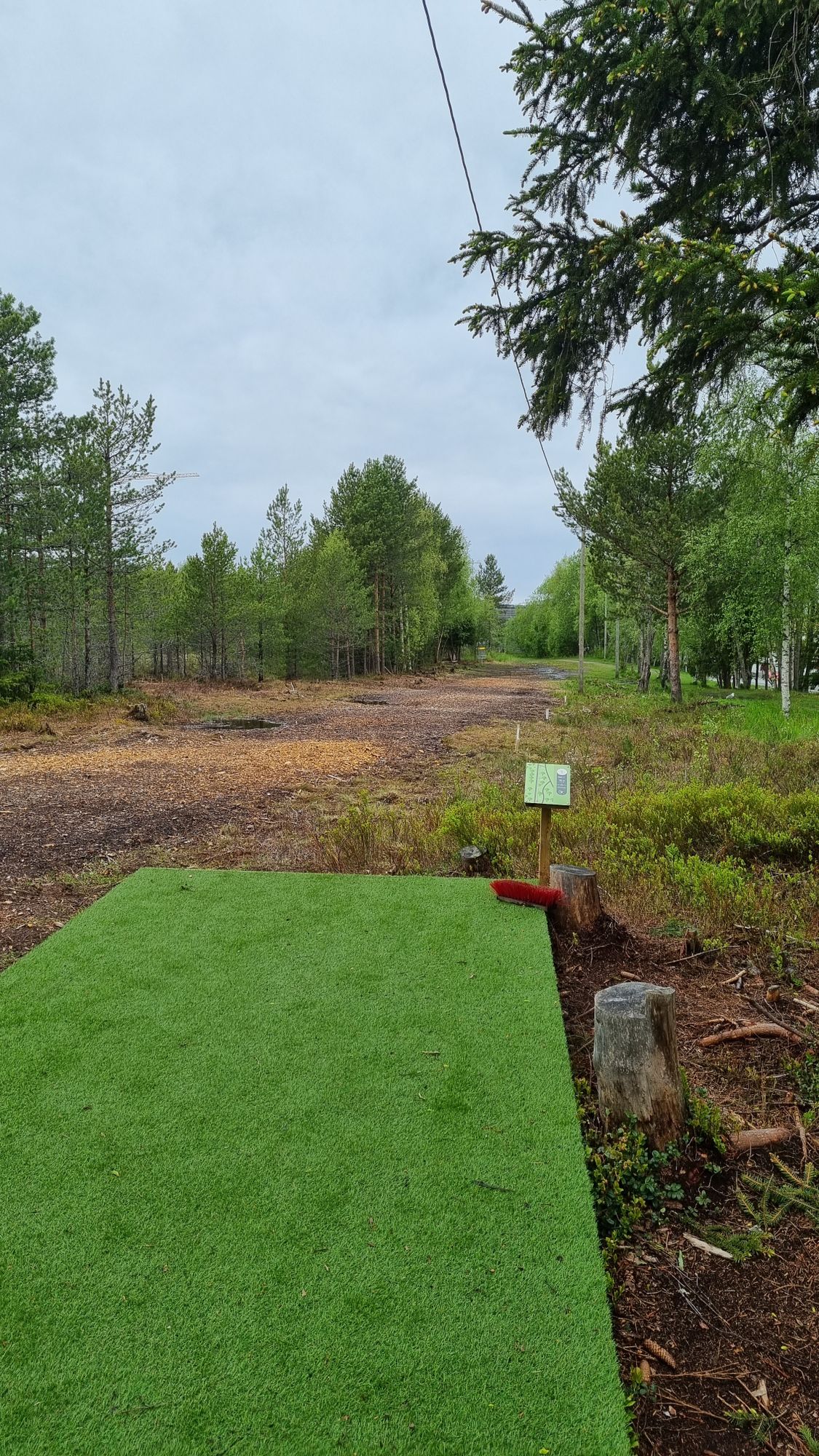 Tillerskogen hull 1, rød layout (kort).