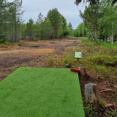 Tillerskogen hull 1, rød layout (kort).