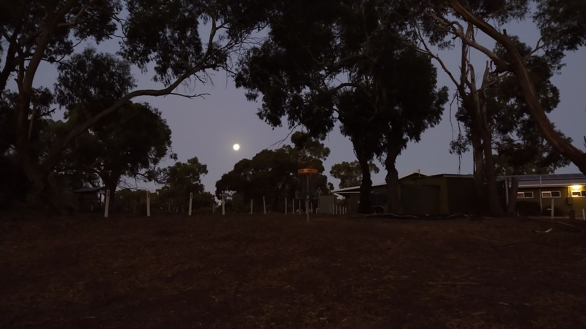 Hole 9 in the moonlight!