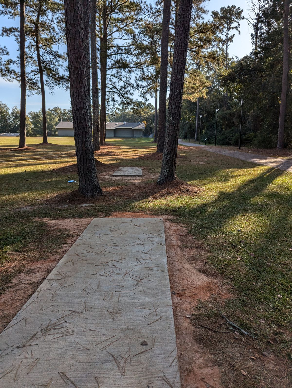 Hole 2 towards the building