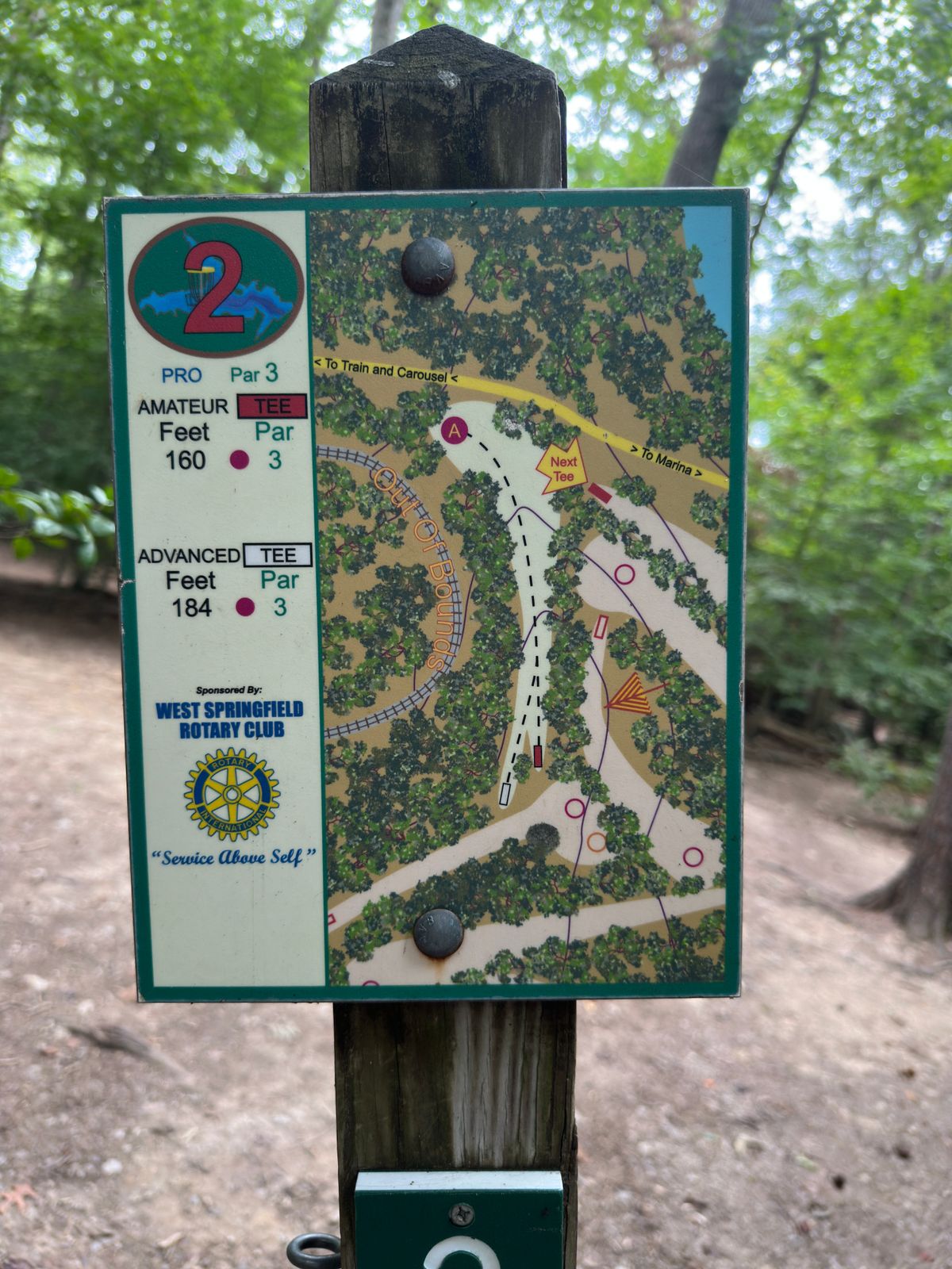 Hole 2 map