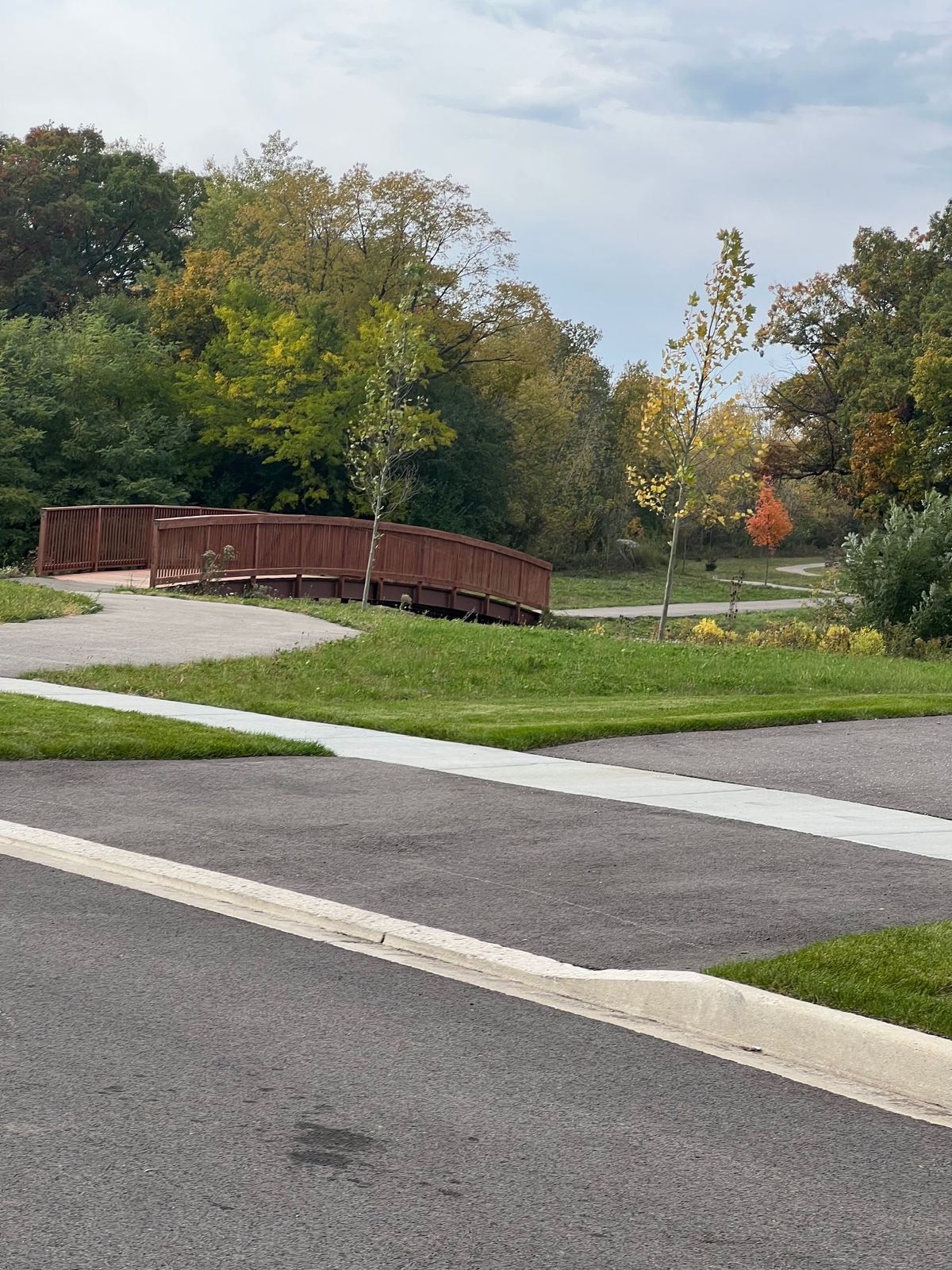 Bridge that leads to course.