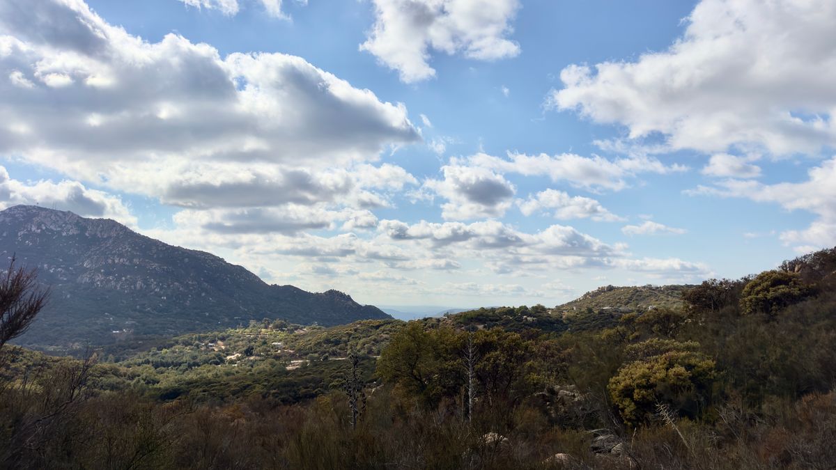 The view looking west from hole 8