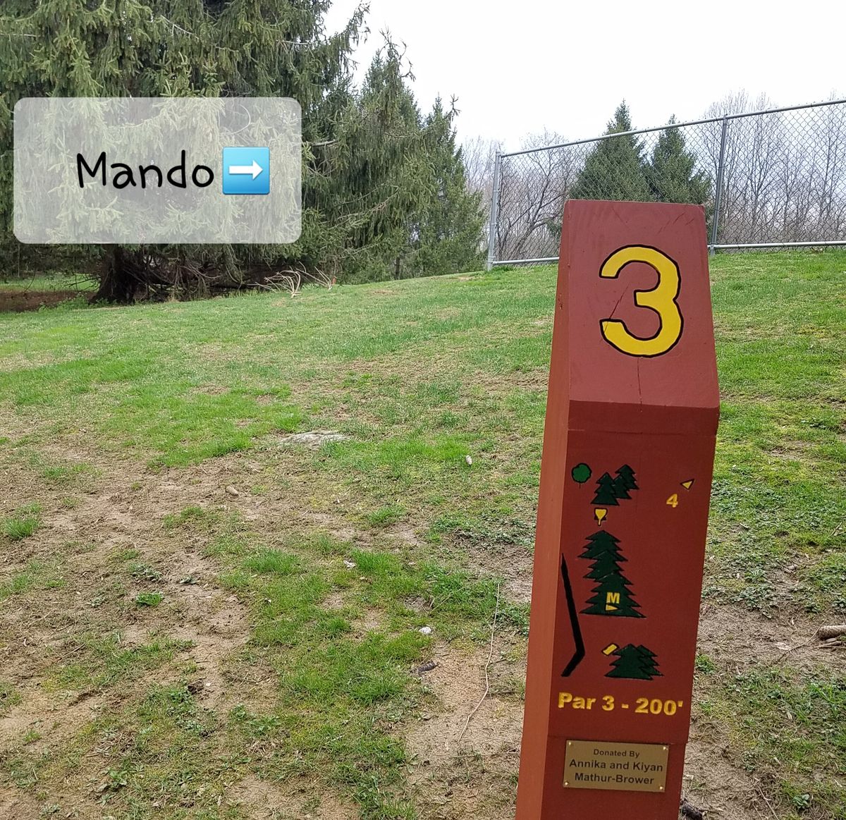 Hole 3 tee