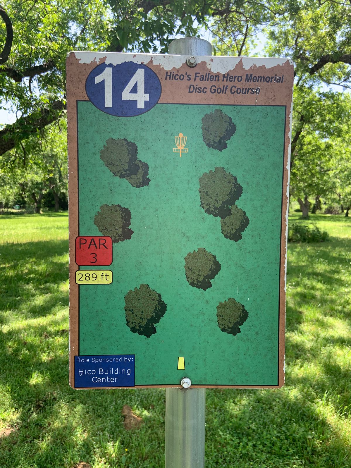 14 tee sign