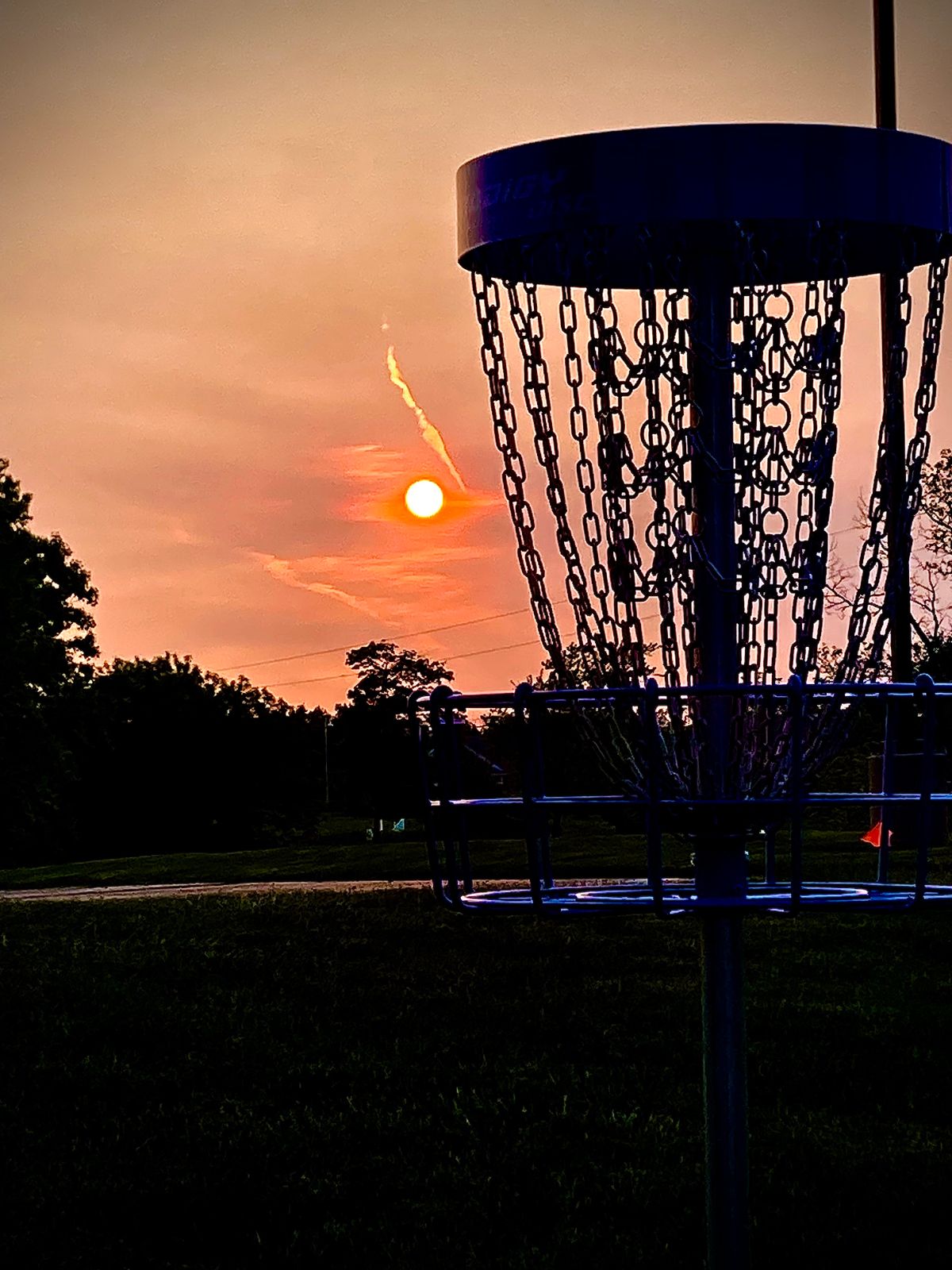 Basket at sunset