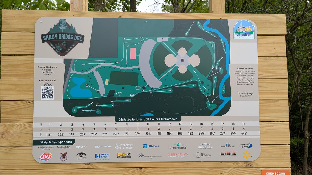 Signs are in! Thank you to all of the sponsors, organizers and supporters that have made this course a reality. 