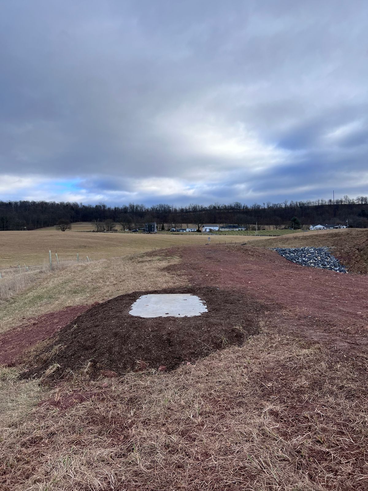 Tee Pad #7 in the winter
