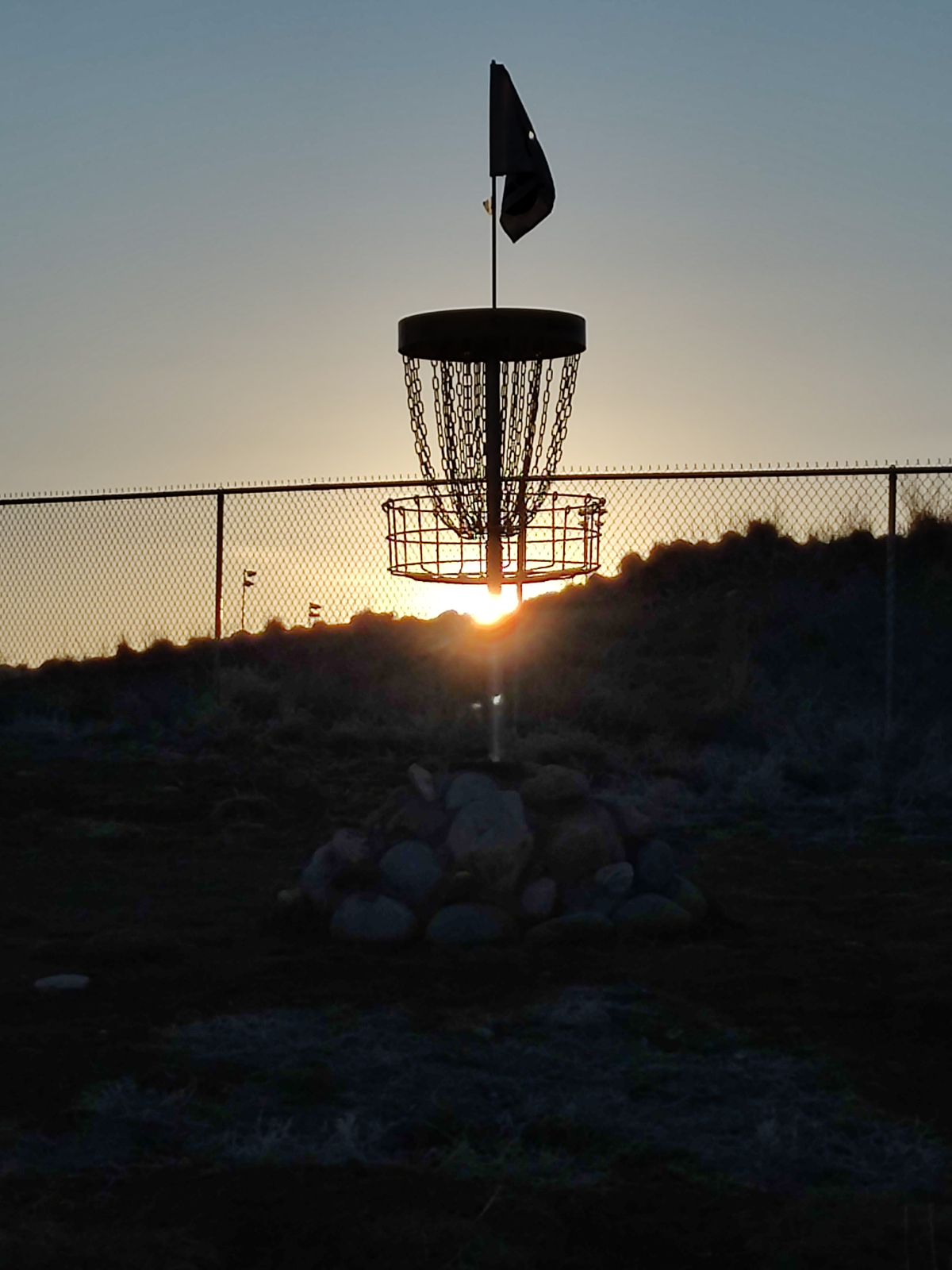 Hole 17 at sunset