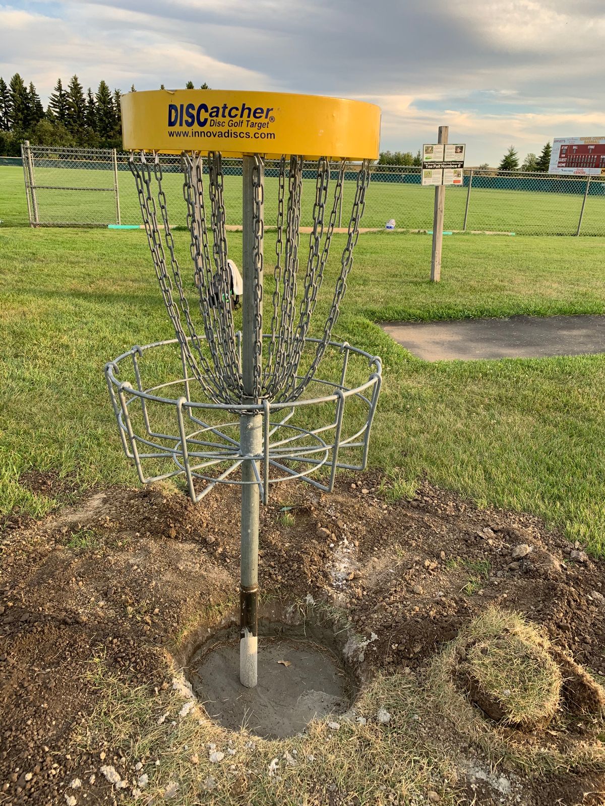 Basket #5 has been re-installed.
