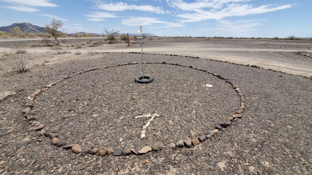 Hole 7 target