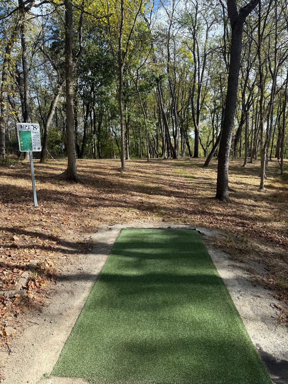 Hole 8 White (long) tee