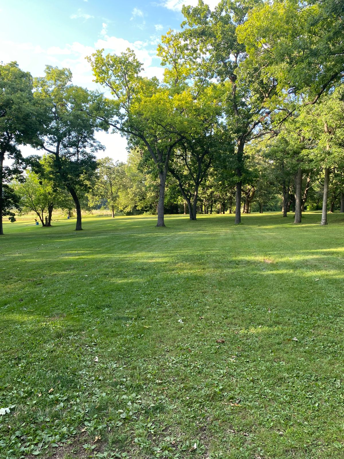 Hole 16 from the tee pad.