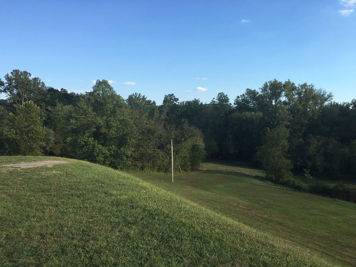 Hole 18 short tee.  You can see the pin tucked in long and left if you look close.