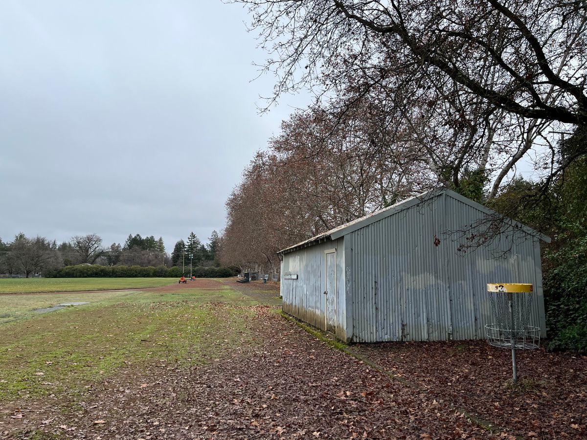 Hole 2 and teepad for hole 3.