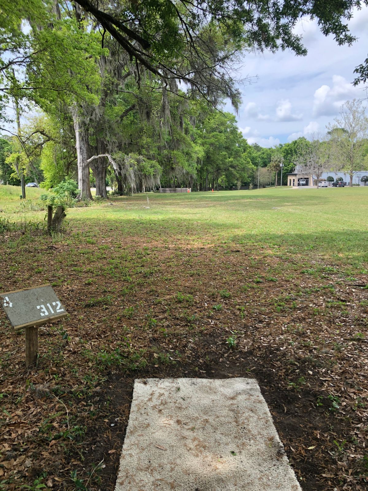 Hole 4, tee to basket.