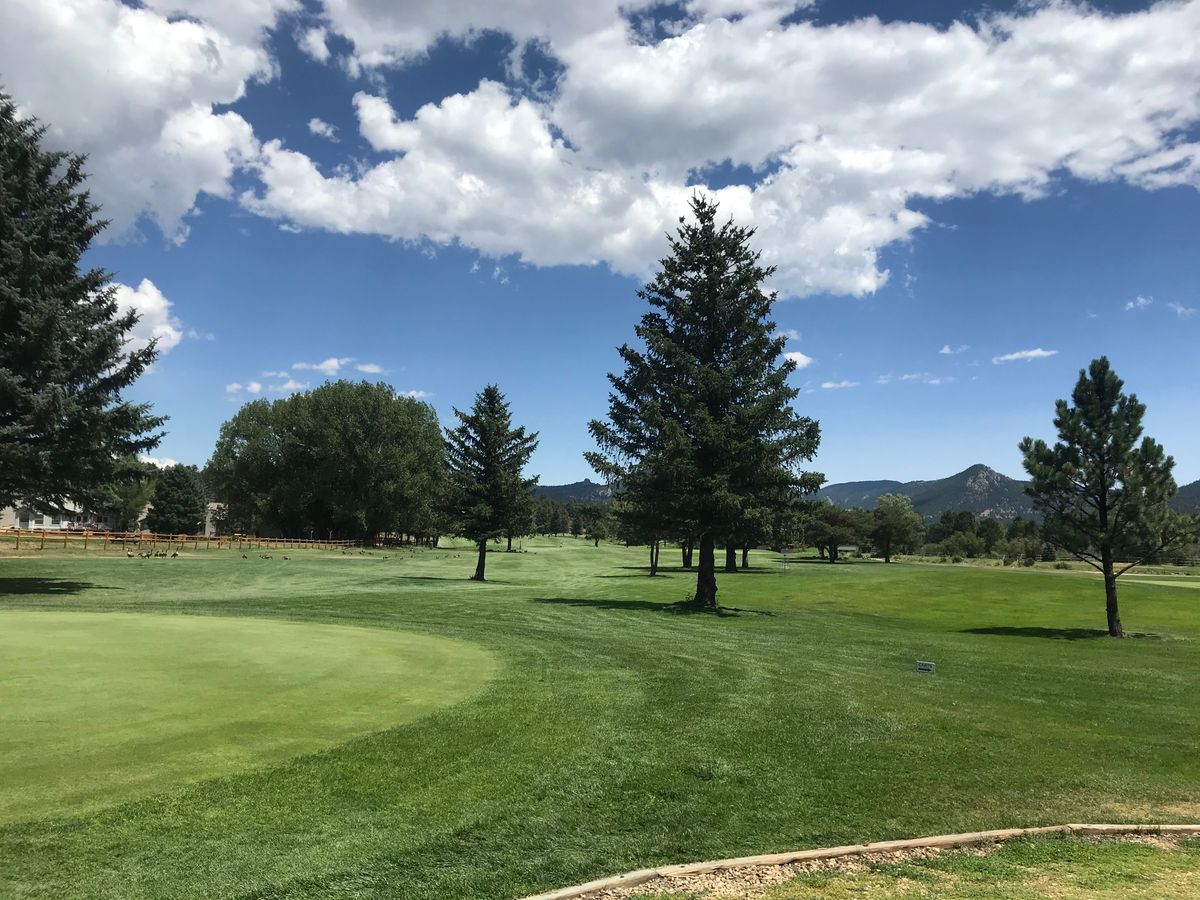 View of the course from the clubhouse.