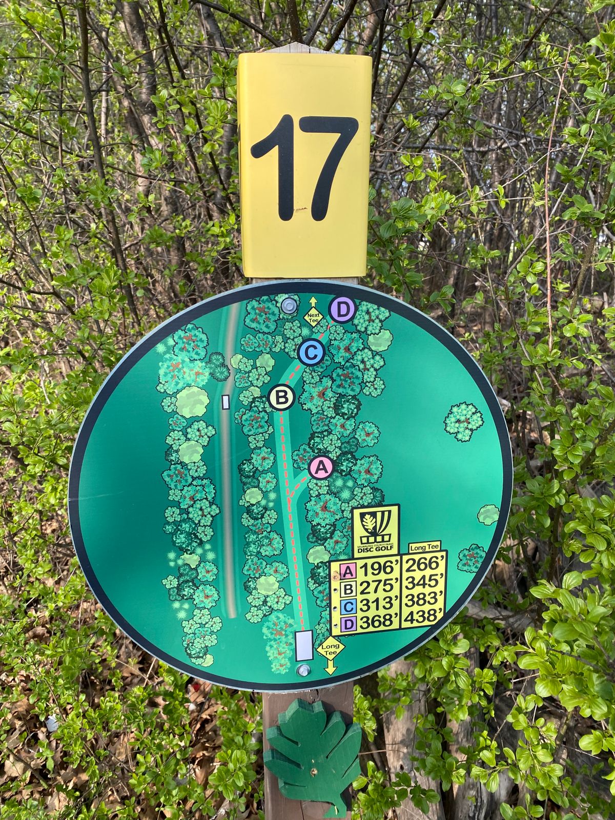 Hole 17 sign