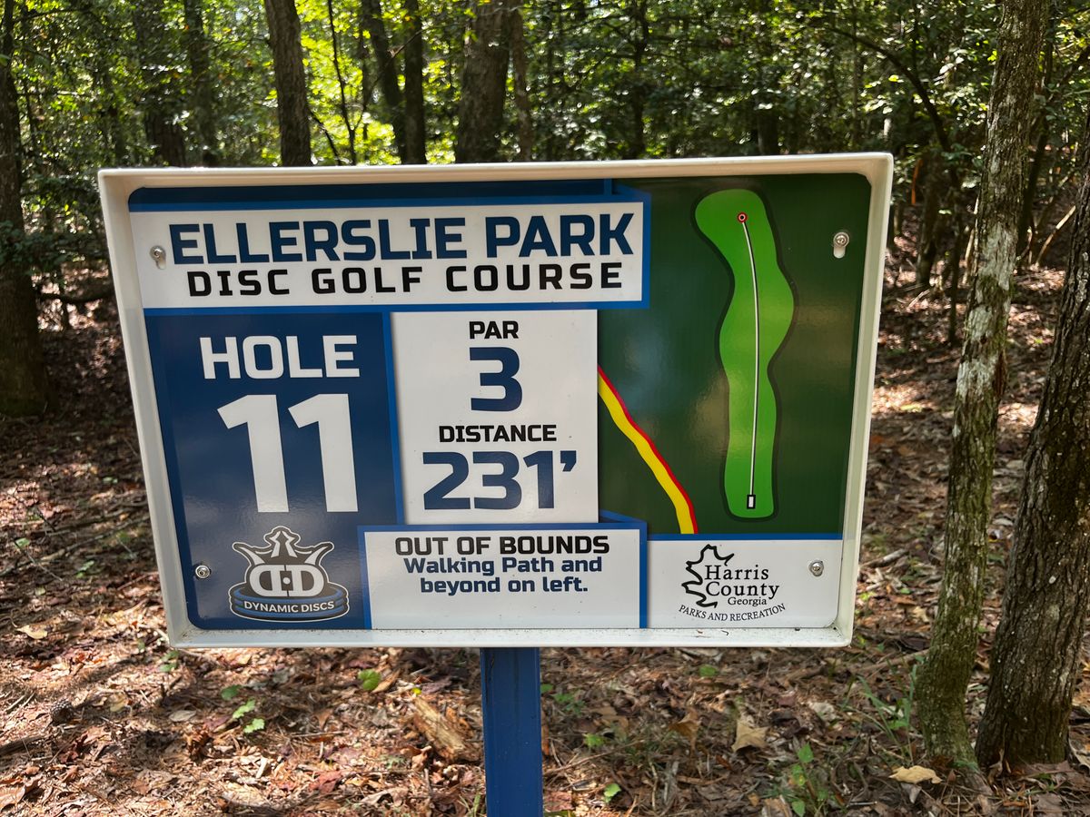 Hole 11 sign