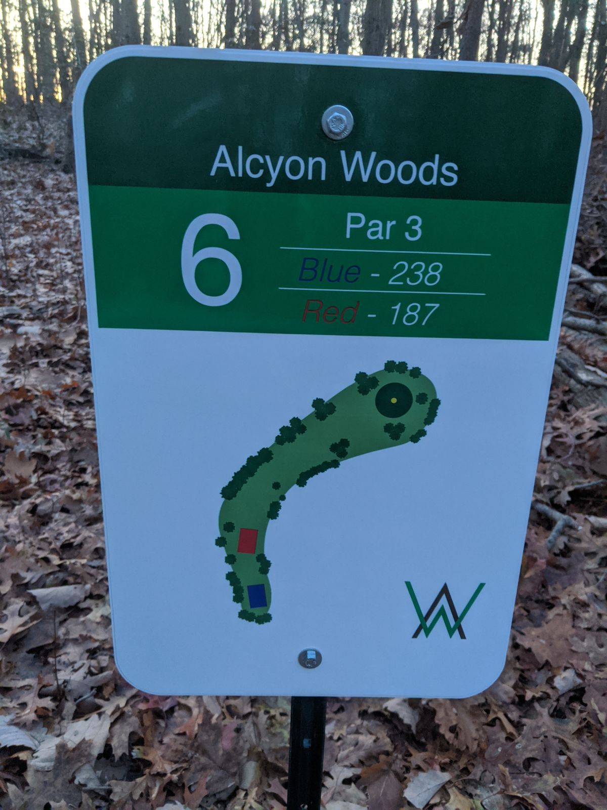 Hole 6 Tee Sign