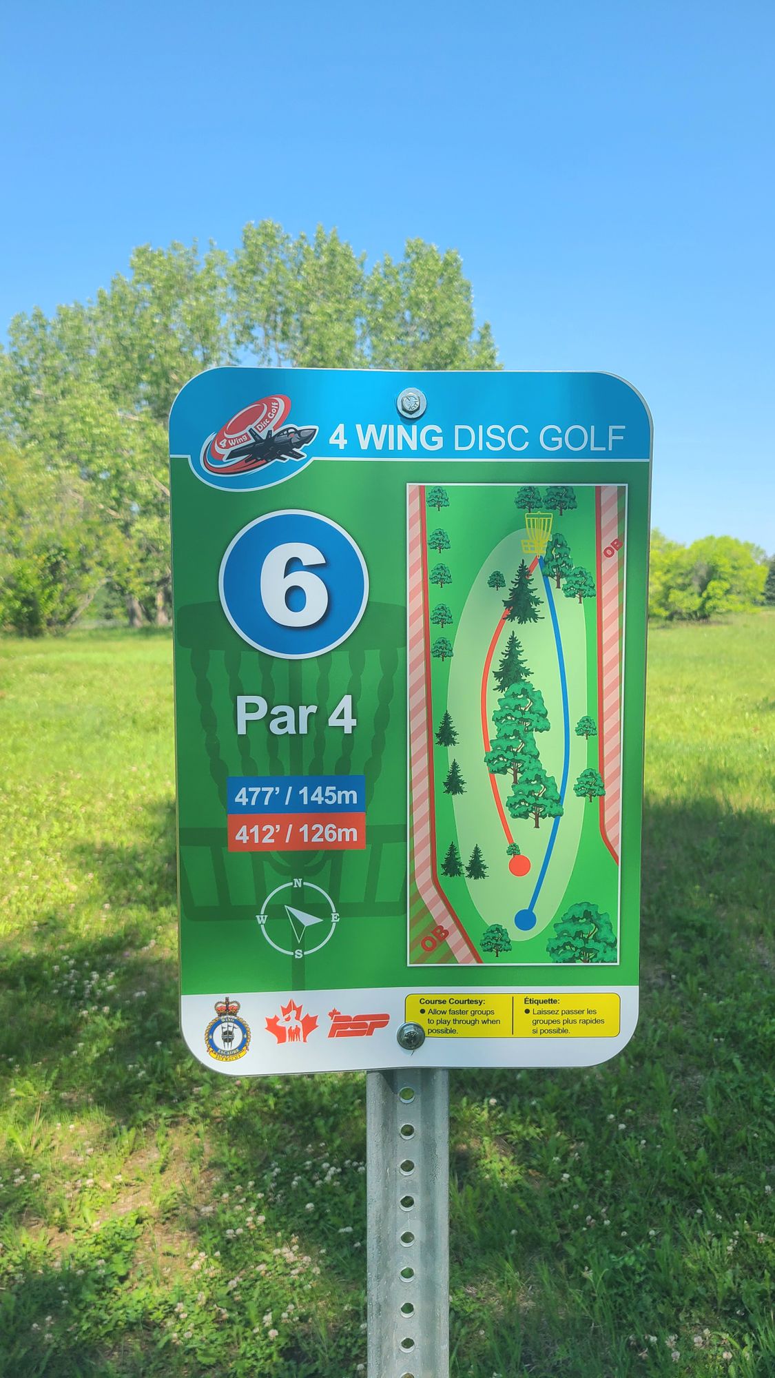 Hole 6 Tee Sign