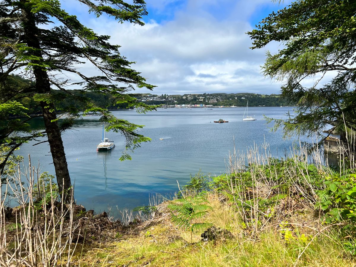 View over to Tobermory after hole 5