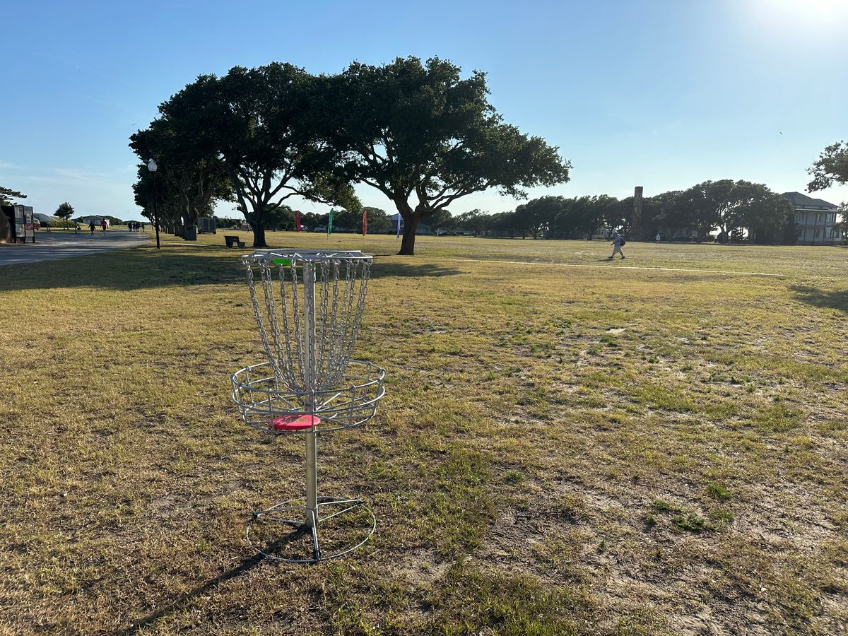 Hole 3 basket.  (Looking back towards tee.)