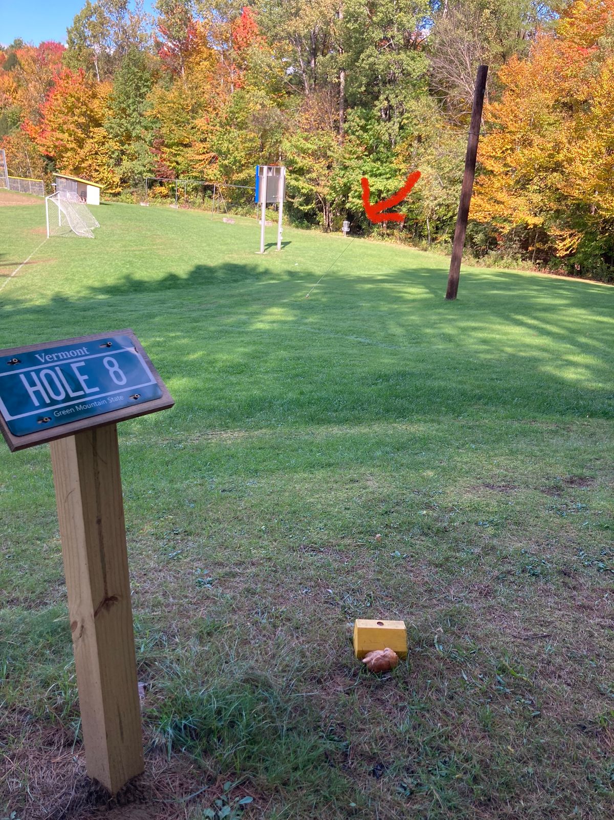 Hole 8 tee