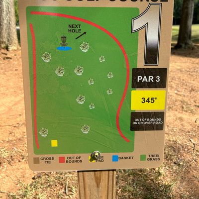 Hole 1 Sign