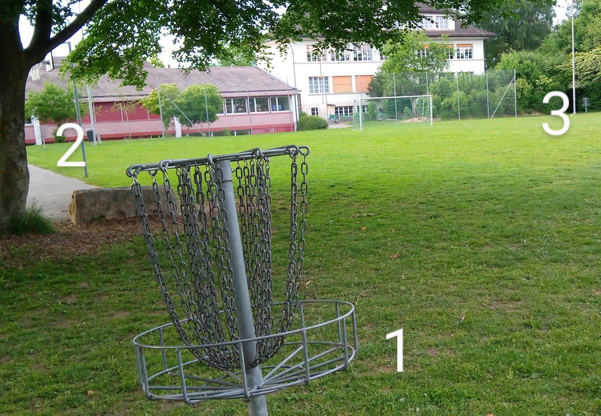 Football pitch in the middle, room to throw around