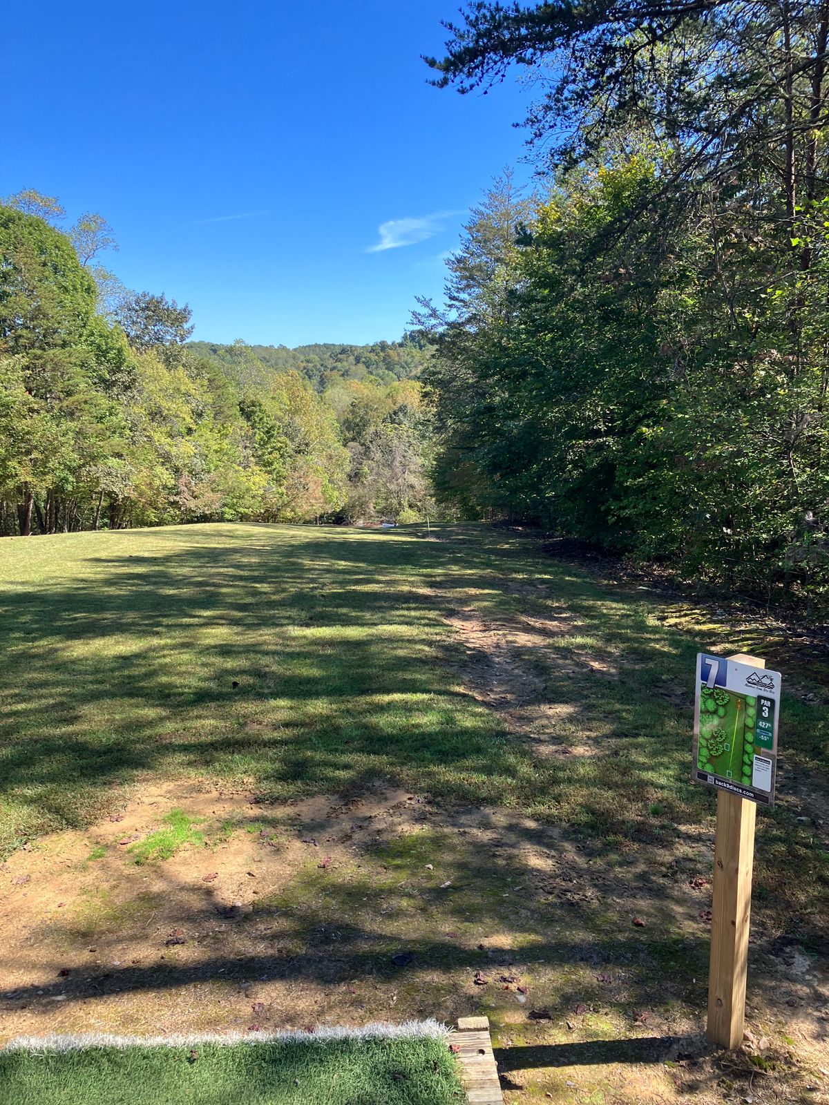 Hole 7 tee shot