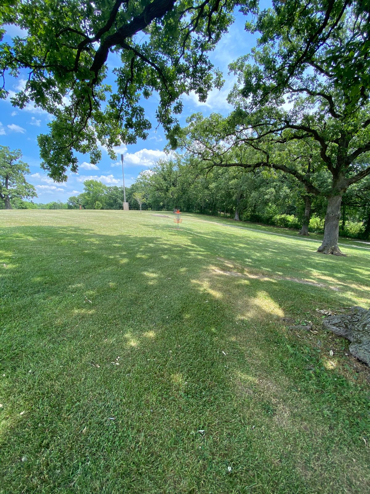 Hole 1 basket