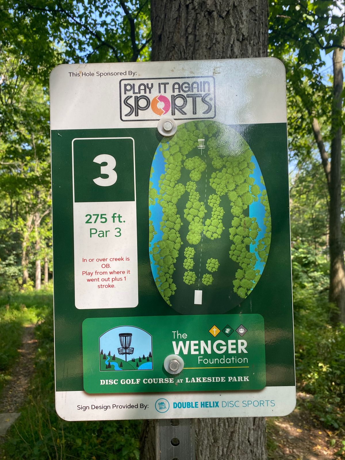 Hole 3 Sign