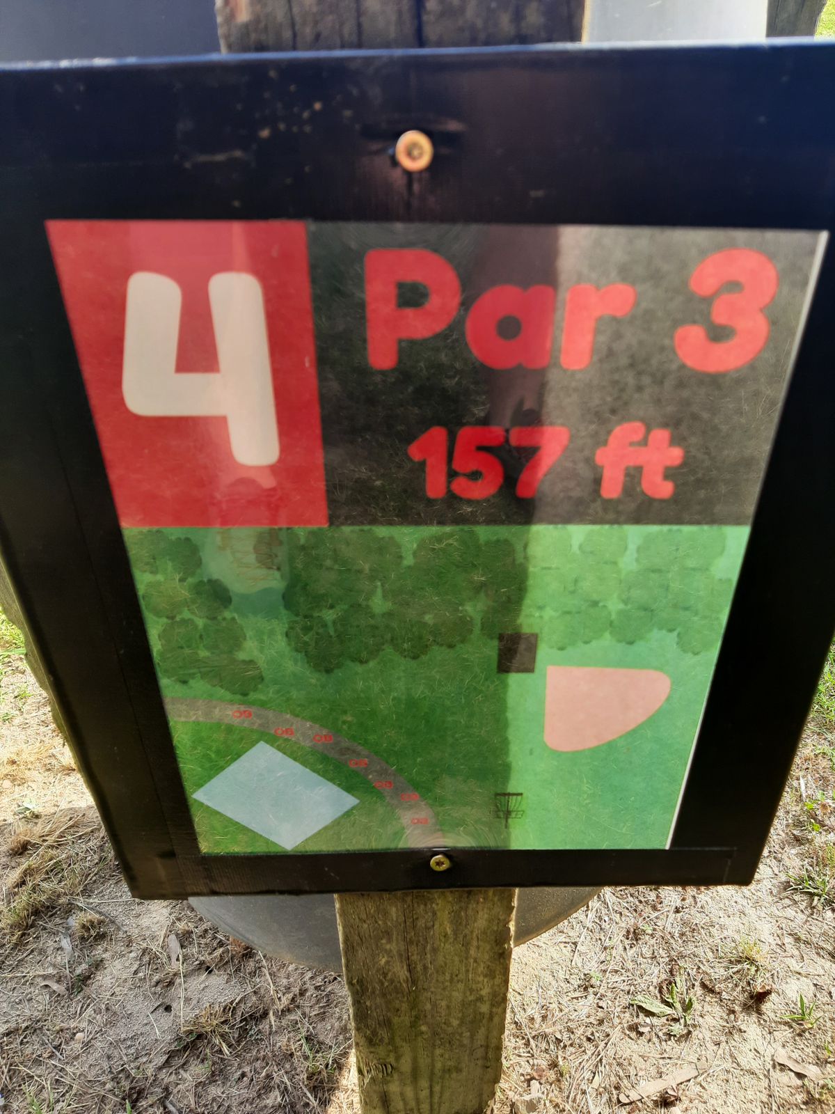 Hole 4 Tee Sign