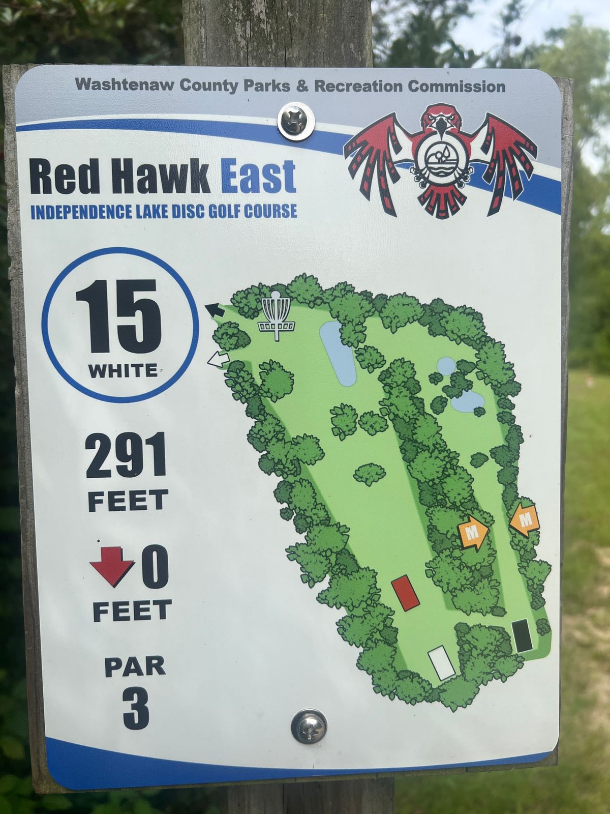 Hole 15 (White) - Hole Sign