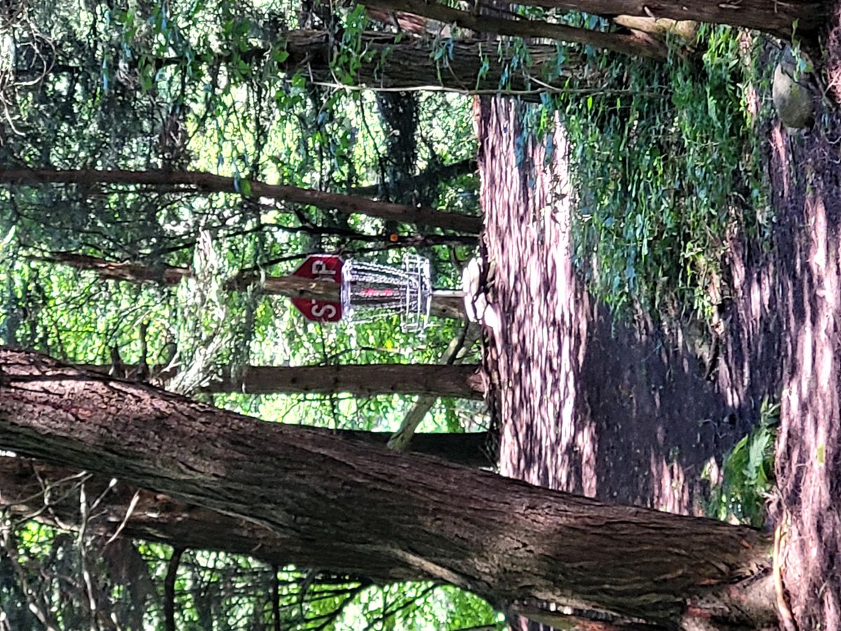 If you throw past the stop sign on 1, it's gone. 25ft behind is a 100ft cliff into the river.