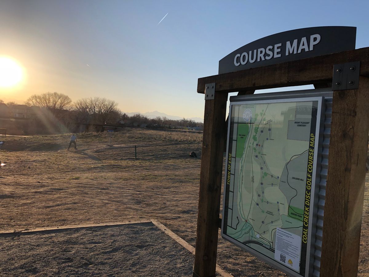 Course map & #18, looking west...